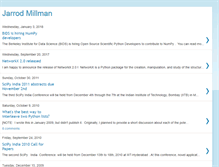 Tablet Screenshot of blog.jarrodmillman.com